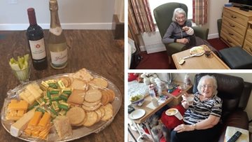 Wine and cheese afternoon at Stalybridge home